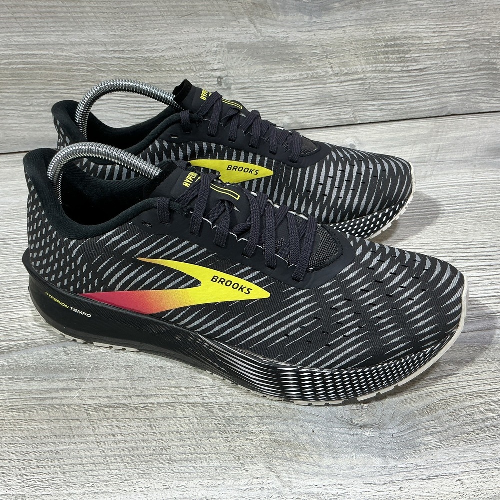 Brooks Hyperion Tempo Black Running Athletic Shoes 1103391D074 Men's Size 9.5 D
